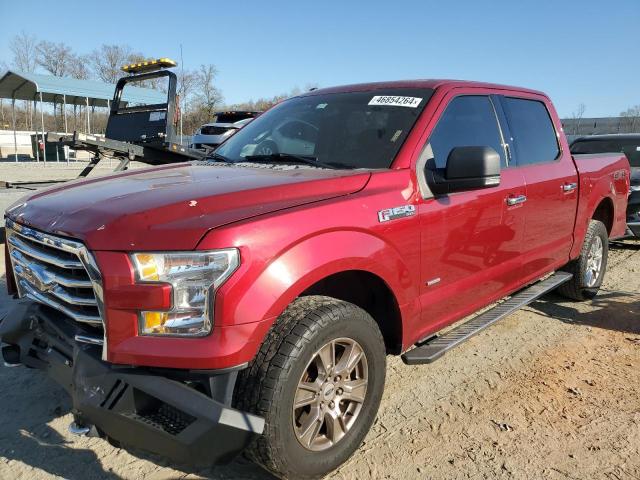 1FTEW1EP9FFB31983 - 2015 FORD F150 SUPERCREW RED photo 1