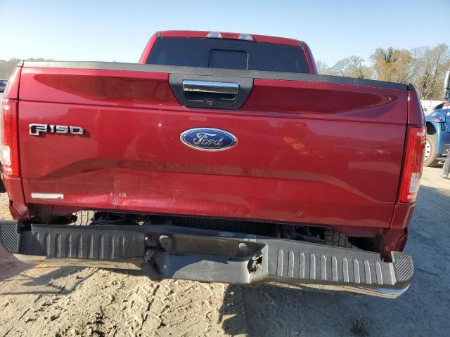 1FTEW1EP9FFB31983 - 2015 FORD F150 SUPERCREW RED photo 6