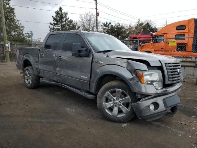 1FTFW1ET6BFC58881 - 2011 FORD F150 SUPERCREW GRAY photo 4