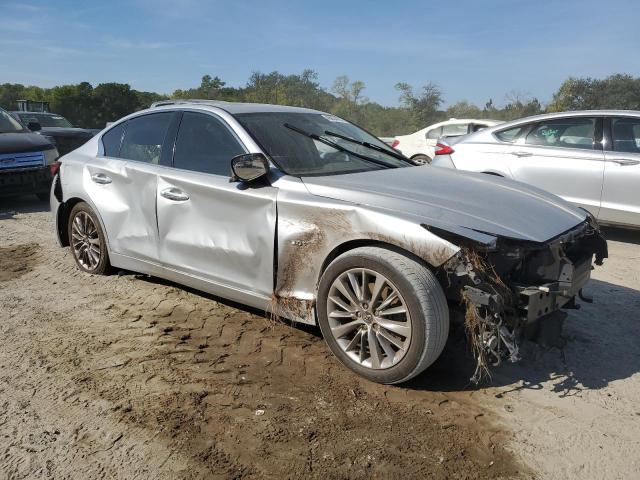 JN1EV7AP6JM359054 - 2018 INFINITI Q50 LUXE SILVER photo 4