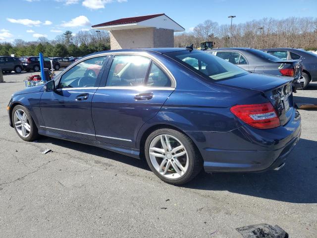 WDDGF8AB4EA940305 - 2014 MERCEDES-BENZ C 300 4MATIC BLUE photo 2