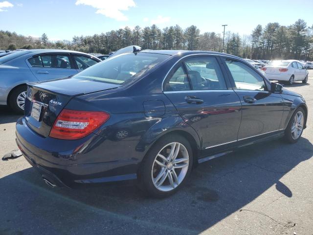 WDDGF8AB4EA940305 - 2014 MERCEDES-BENZ C 300 4MATIC BLUE photo 3