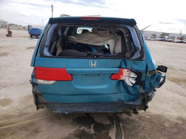 5FNRL38408B053785 - 2008 HONDA ODYSSEY EX BLUE photo 6