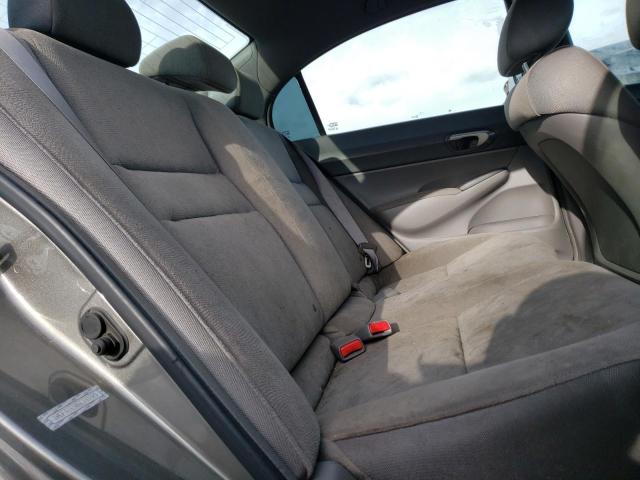 1HGFA16586L141925 - 2006 HONDA CIVIC LX GRAY photo 10