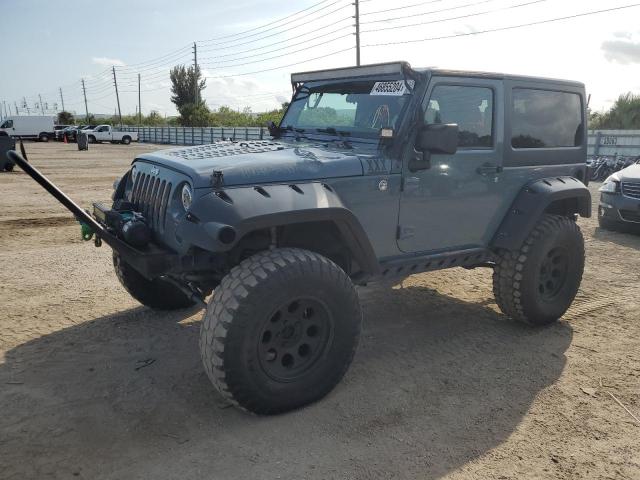 1C4AJWAGXFL527440 - 2015 JEEP WRANGLER SPORT GRAY photo 1