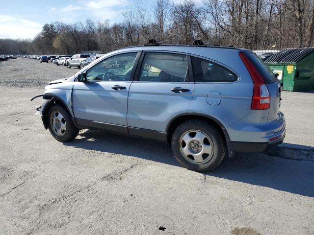 5J6RE4H35AL069937 - 2010 HONDA CR-V LX BLUE photo 2