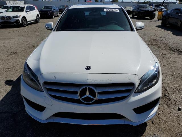 55SWF4JB8JU239247 - 2018 MERCEDES-BENZ C 300 WHITE photo 5