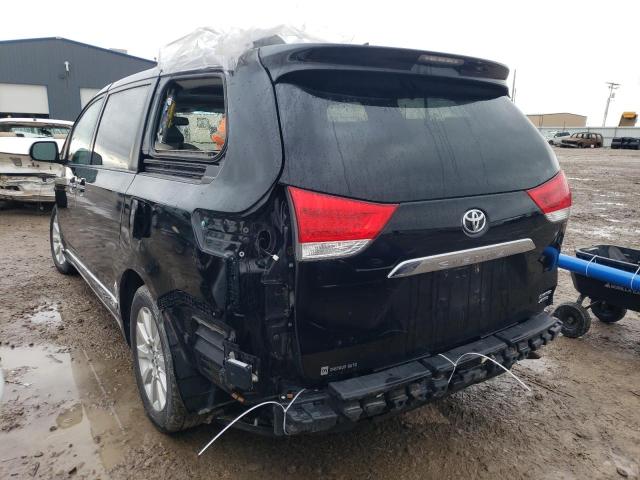 5TDDK3DC7ES076272 - 2014 TOYOTA SIENNA XLE BLACK photo 2