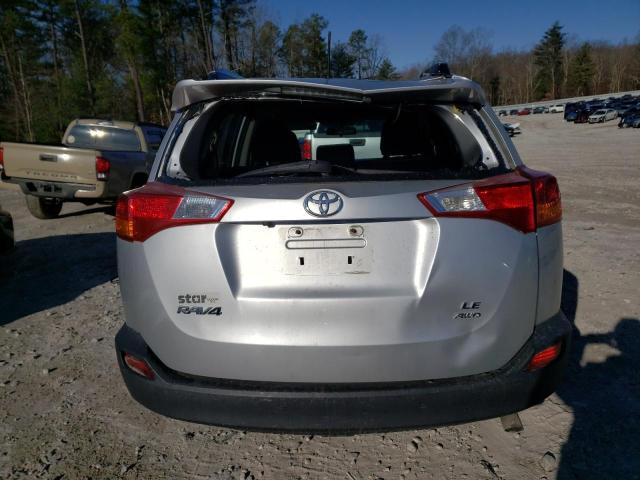 2T3BFREV1DW099509 - 2013 TOYOTA RAV4 LE SILVER photo 6