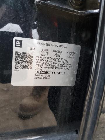 1G1ZG5ST8LF051148 - 2020 CHEVROLET MALIBU RS 黑色 照片 12