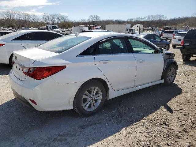 5NPEB4AC1EH943962 - 2014 HYUNDAI SONATA GLS WHITE photo 3