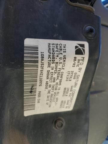 1G8AJ52F64Z116976 - 2004 SATURN ION LEVEL 2 BLUE photo 12