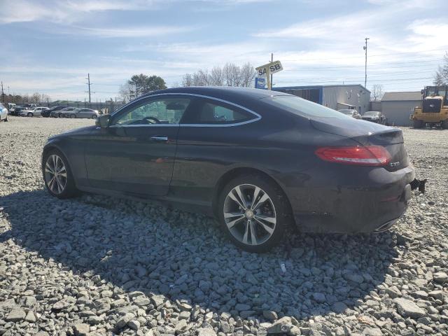 WDDWJ4KB4HF389737 - 2017 MERCEDES-BENZ C 300 4MATIC BLACK photo 2