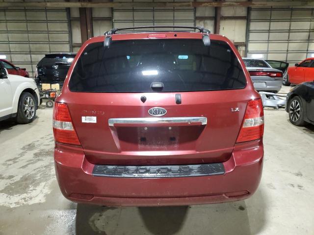 KNDJC736675687132 - 2007 KIA SORENTO EX RED photo 6