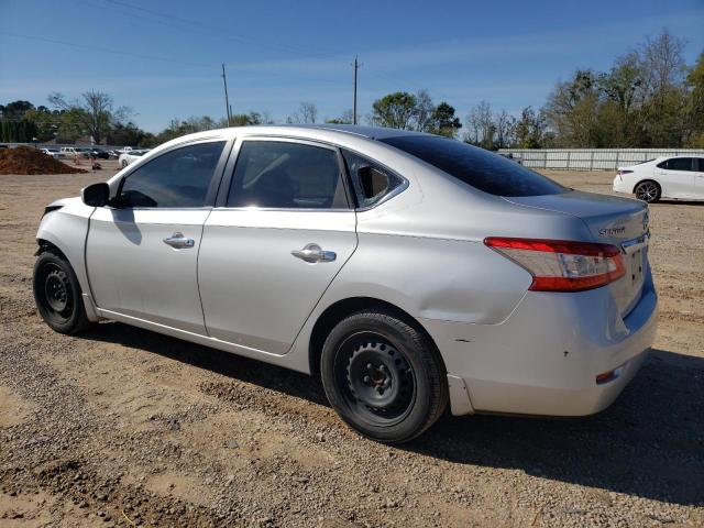 3N1AB7AP7FY316662 - 2015 NISSAN SENTRA S SILVER photo 2