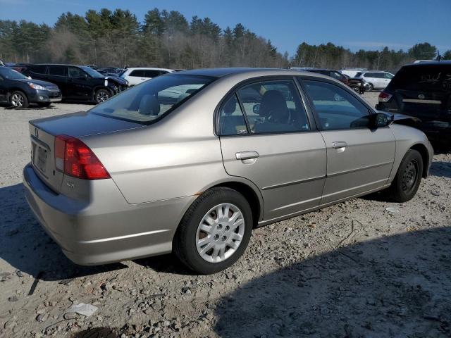 2HGES16525H551852 - 2005 HONDA CIVIC LX BEIGE photo 3