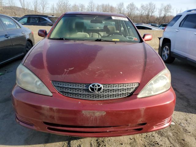 JTDBE32K530158543 - 2003 TOYOTA CAMRY LE RED photo 5