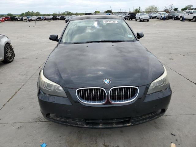 WBANB53507CP03737 - 2007 BMW 550 I BLACK photo 5