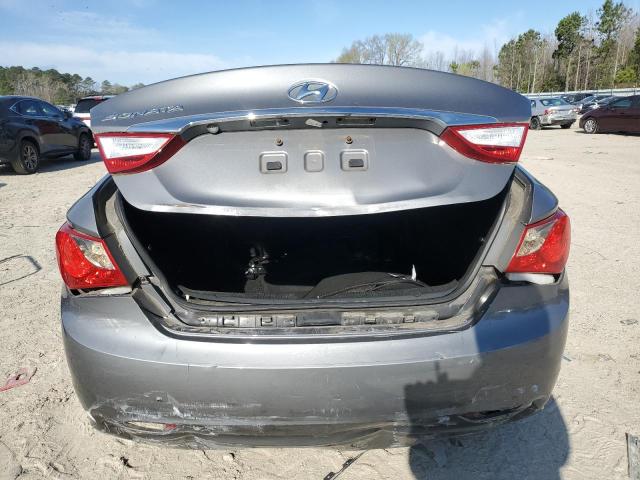 5NPEB4AC1CH489967 - 2012 HYUNDAI SONATA GLS GRAY photo 6