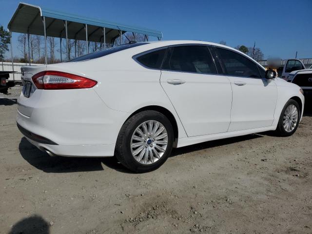 3FA6P0LU8ER281840 - 2014 FORD FUSION SE HYBRID WHITE photo 3