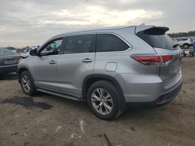 5TDJKRFHXFS201751 - 2015 TOYOTA HIGHLANDER XLE Gümüş foto 2