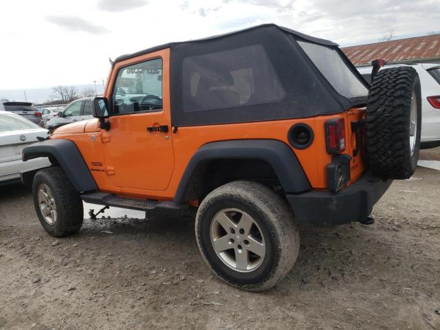 1C4AJWAG2DL560820 - 2013 JEEP WRANGLER SPORT ORANGE photo 2