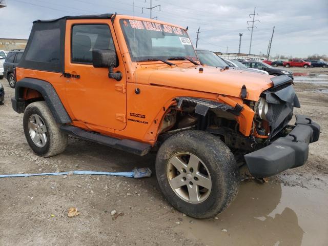 1C4AJWAG2DL560820 - 2013 JEEP WRANGLER SPORT ORANGE photo 4