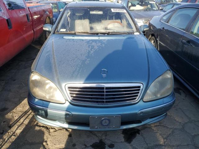 WDBNG70J92A297347 - 2002 MERCEDES-BENZ S 430 BLUE photo 5