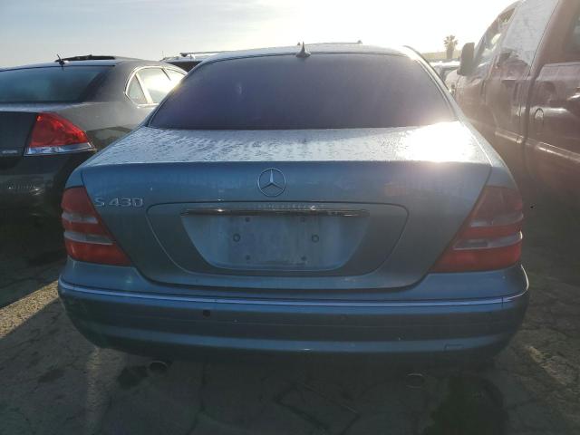 WDBNG70J92A297347 - 2002 MERCEDES-BENZ S 430 BLUE photo 6