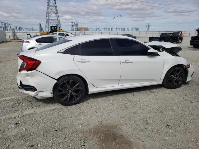 19XFC2E85KE009136 - 2019 HONDA CIVIC SPORT WHITE photo 3