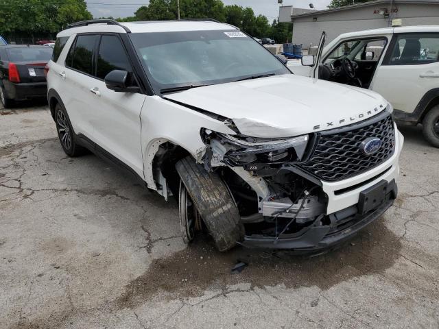 1FM5K8GC3LGC57871 - 2020 FORD EXPLORER ST WHITE photo 4