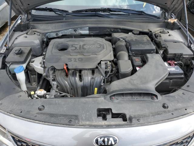 5XXGU4L35GG106629 - 2016 KIA OPTIMA EX GRAY photo 11