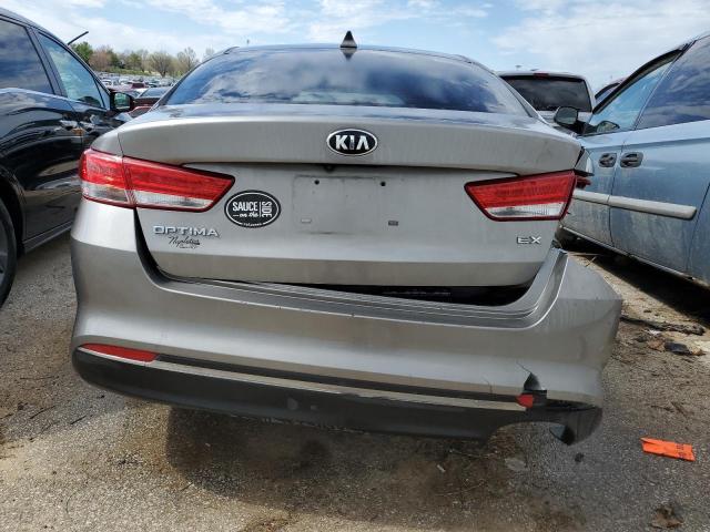 5XXGU4L35GG106629 - 2016 KIA OPTIMA EX GRAY photo 6