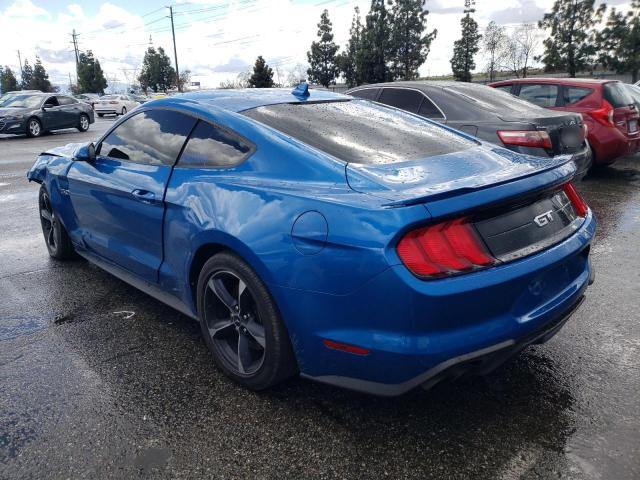 1FA6P8CFXM5140740 - 2021 FORD MUSTANG GT BLUE photo 2