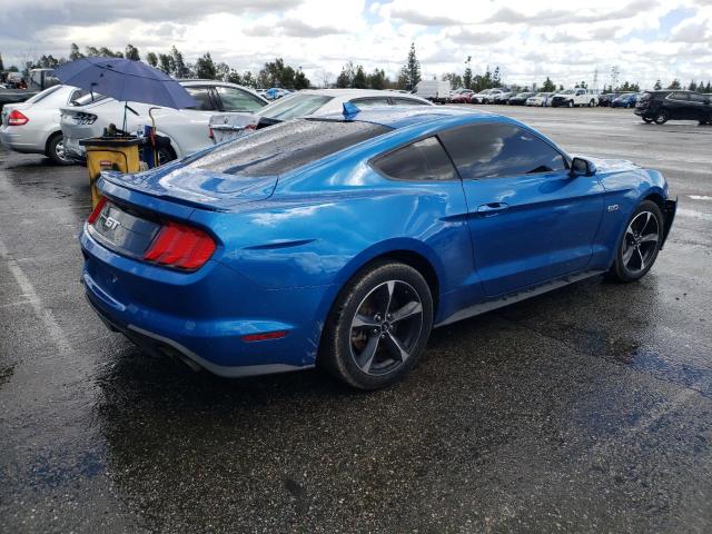 1FA6P8CFXM5140740 - 2021 FORD MUSTANG GT BLUE photo 3