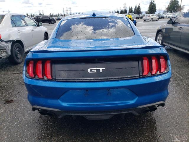 1FA6P8CFXM5140740 - 2021 FORD MUSTANG GT BLUE photo 6