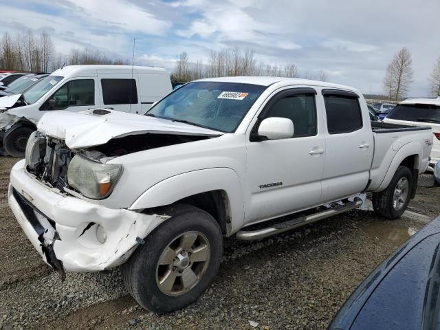 3TMMU4FN5AM020436 - 2010 TOYOTA TACOMA DOUBLE CAB LONG BED WHITE photo 1