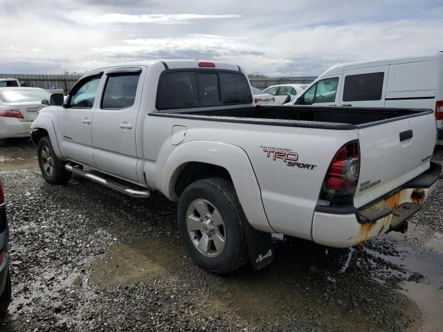 3TMMU4FN5AM020436 - 2010 TOYOTA TACOMA DOUBLE CAB LONG BED WHITE photo 2