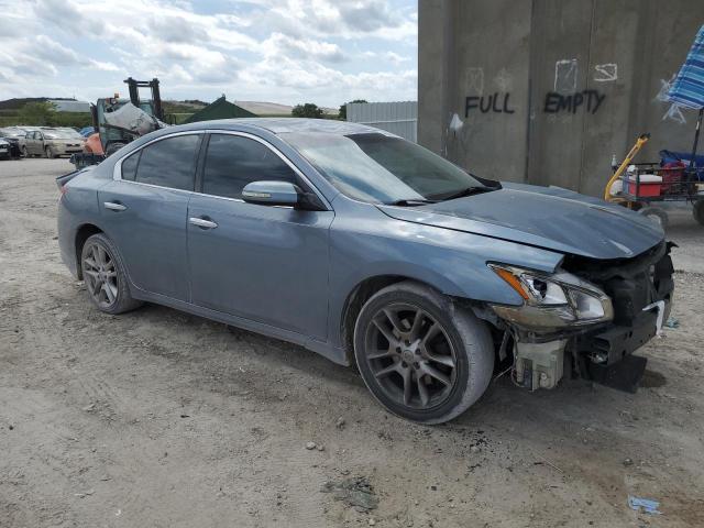 1N4AA5AP9BC841087 - 2011 NISSAN MAXIMA S BLUE photo 4