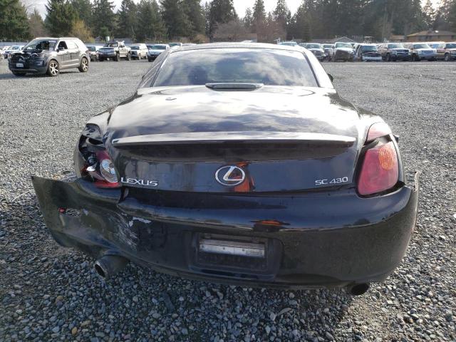 JTHFN48Y130046470 - 2003 LEXUS SC 430 BLACK photo 6