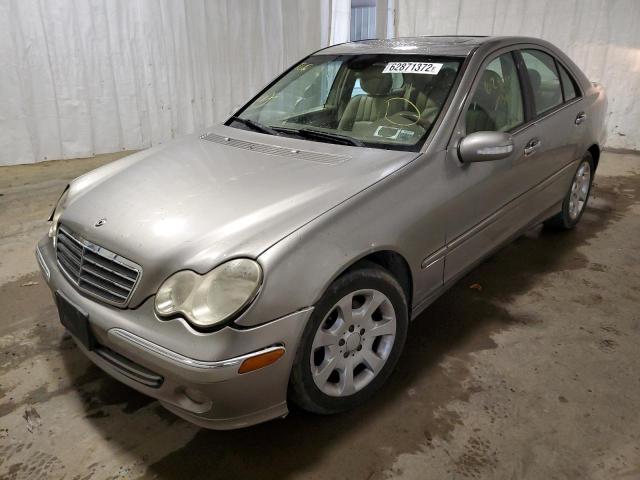 WDBRF81J85F708608 - 2005 MERCEDES-BENZ C 240 4MATIC TAN photo 2