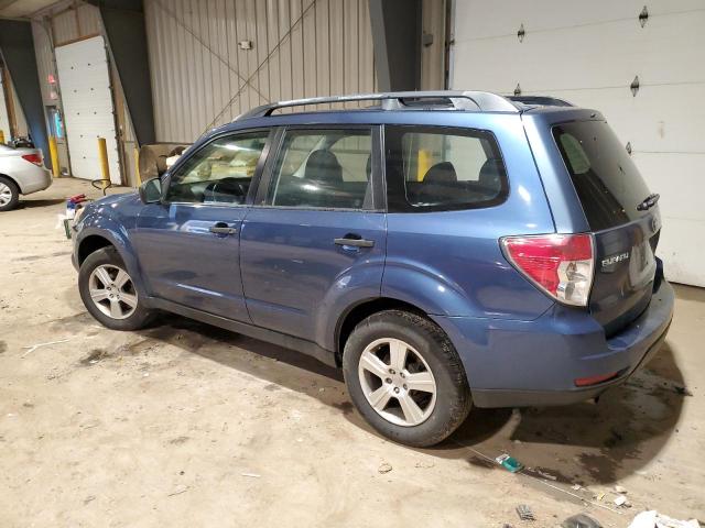 JF2SHABC8BH749584 - 2011 SUBARU FORESTER 2.5X BLUE photo 2