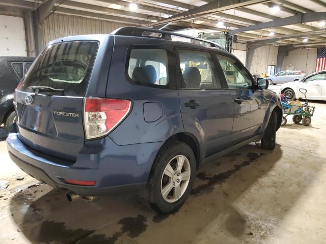 JF2SHABC8BH749584 - 2011 SUBARU FORESTER 2.5X BLUE photo 3