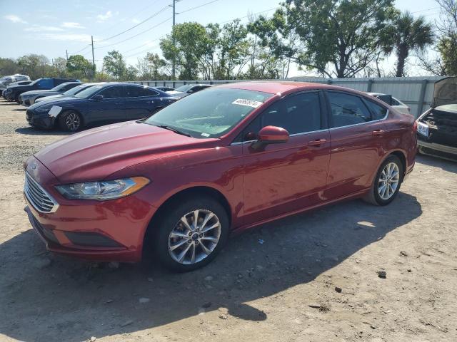 3FA6P0H73HR112154 - 2017 FORD FUSION SE RED photo 1