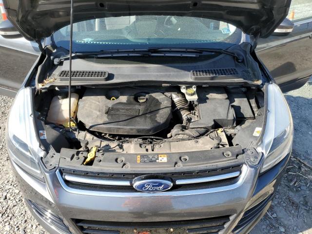 1FMCU9J9XFUC01694 - 2015 FORD ESCAPE TITANIUM GRAY photo 12