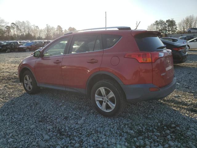 2T3WFREV6DW014732 - 2013 TOYOTA RAV4 XLE RED photo 2