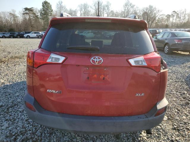 2T3WFREV6DW014732 - 2013 TOYOTA RAV4 XLE RED photo 6