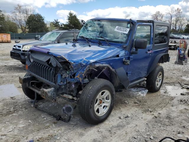 1J4FA54189L723253 - 2009 JEEP WRANGLER SAHARA BLUE photo 1