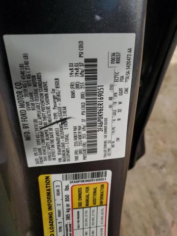 3FA6P0K96ER169051 - 2014 FORD FUSION TITANIUM GRAY photo 13