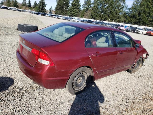 2HGFA1F53BH518829 - 2011 HONDA CIVIC LX RED photo 3